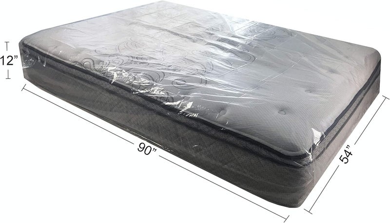 UBOXES Full Size Mattress Bag - Heavy Duty 54" x 12" x 90" Waterproof Cover - Image 2